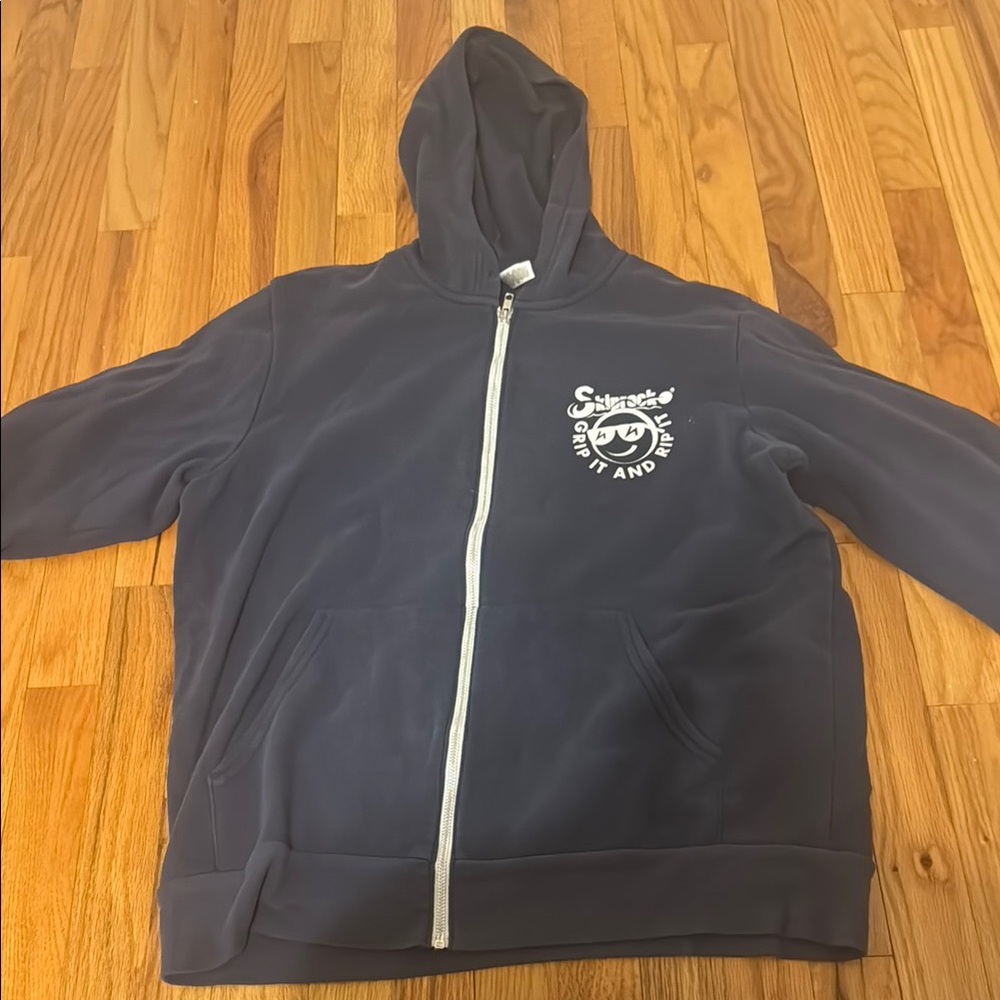Gray Zip-Up Hoodie
